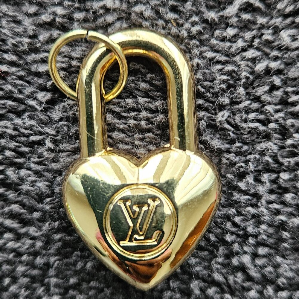 Gold Double Sided Lock Charm